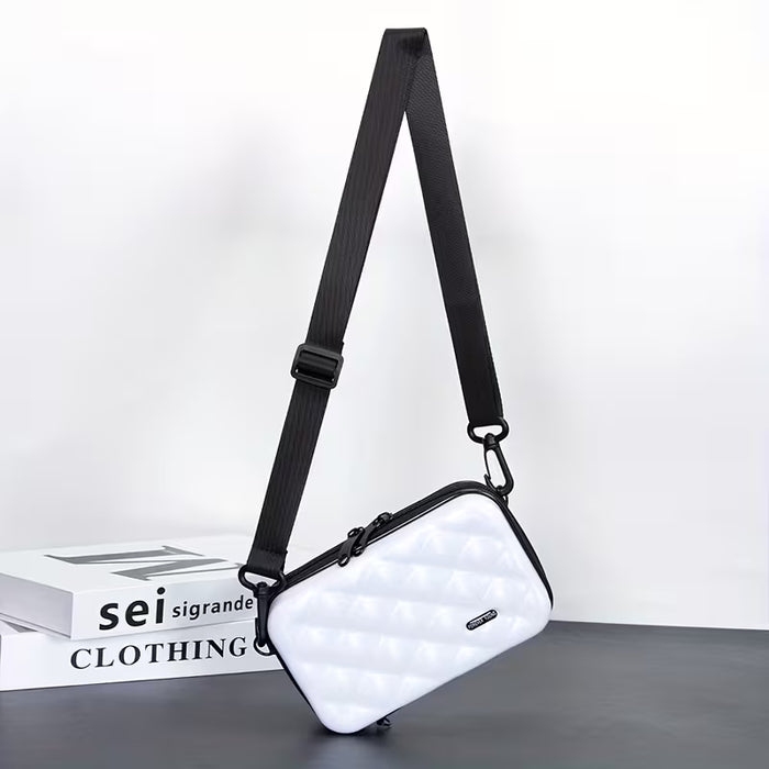 Mini Bolso de Cuerpo para Hombre con Forma de Diamante, 7 Pulgadas