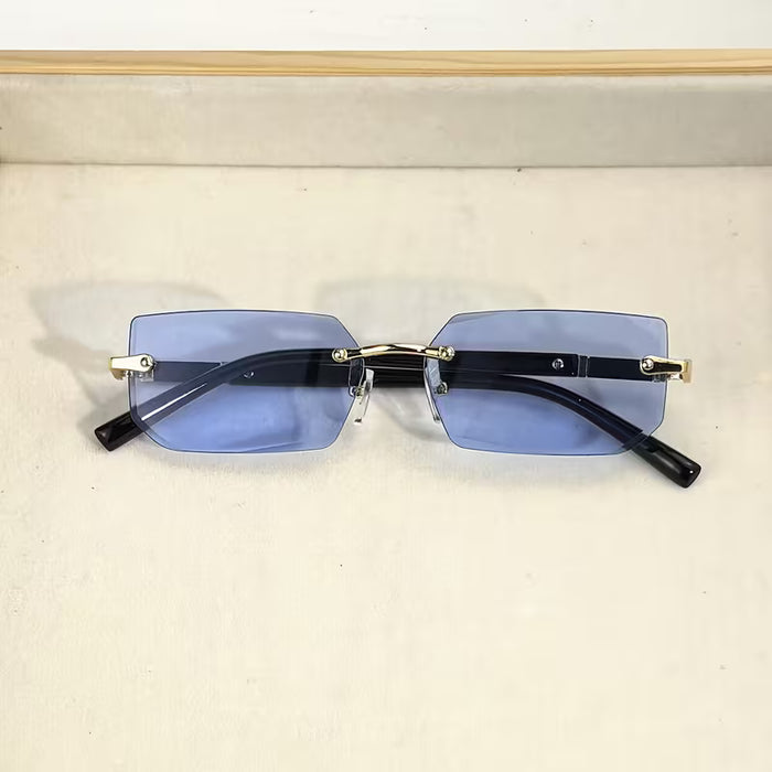Gafas de Moda Sin Montura Cuadradas y Elegantes para Mujer