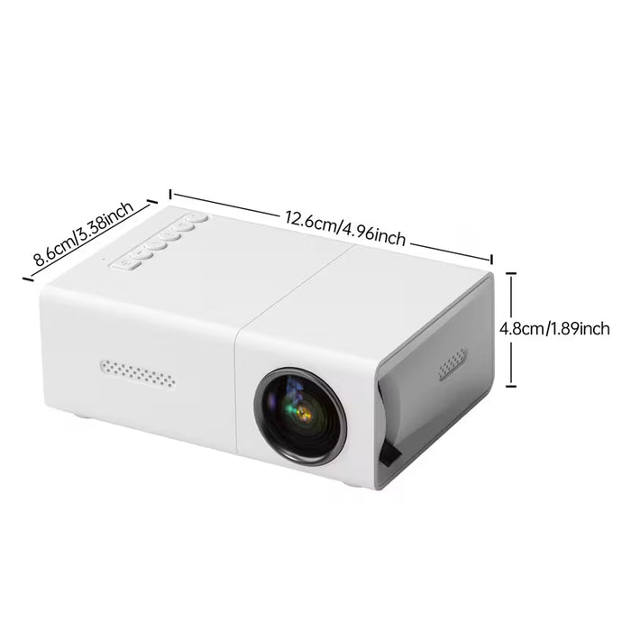 Proyector de Cine con Cable USB, Compatible con USB