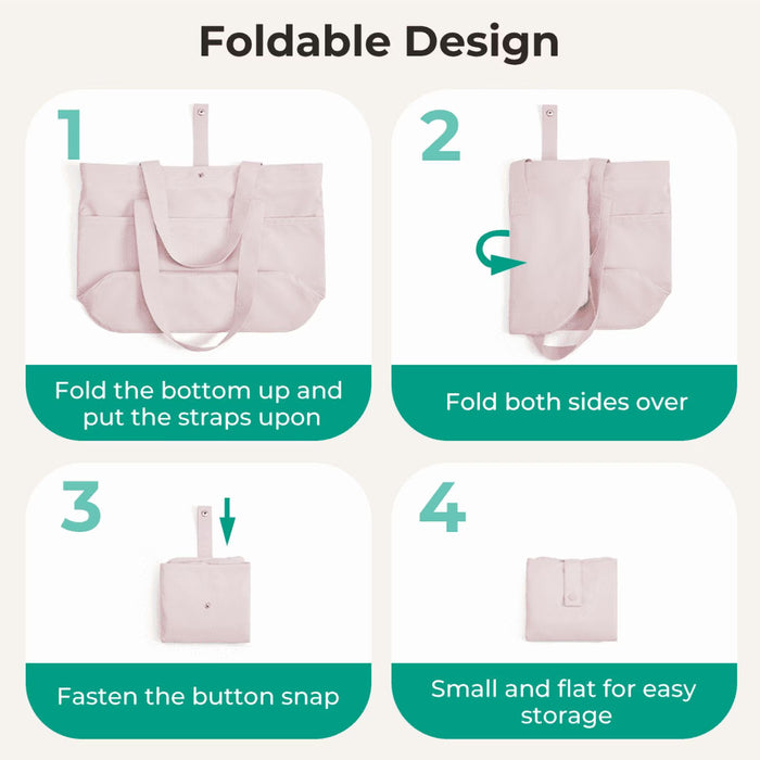 Bolso portátil tote plegable BAGSMART para mujer, con asa superior, ideal para viajes