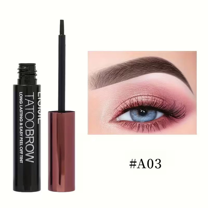 Tinte para Cejas para Hombres y Mujeres, Tatuaje de Cejas Semipermanente A03