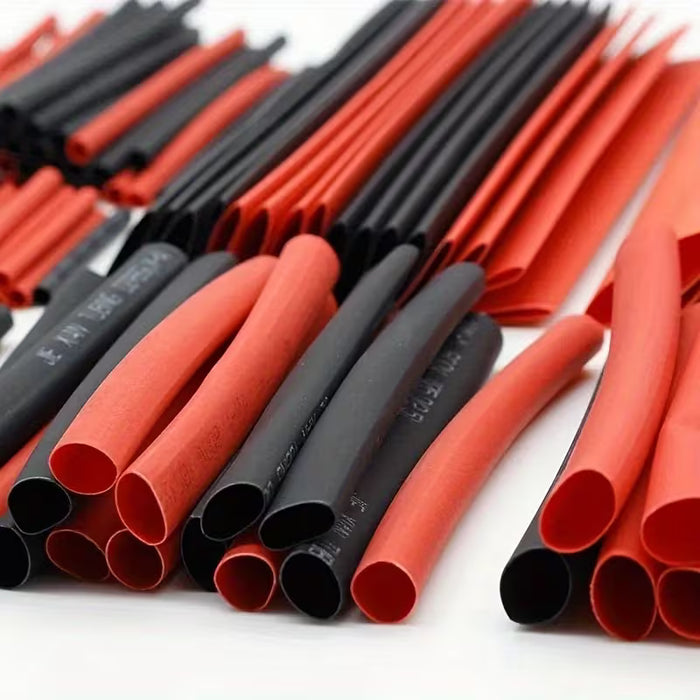 Juego de Tubos Termorretráctiles de Poliolefina 150 piezas, Surtido de Fundas Térmicas para Cables 2:1