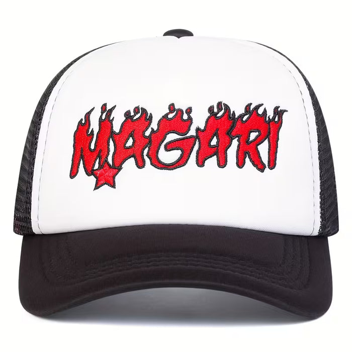 Shein 1 gorra de béisbol estilo camionero MAGARI de cinco puntas para hombre