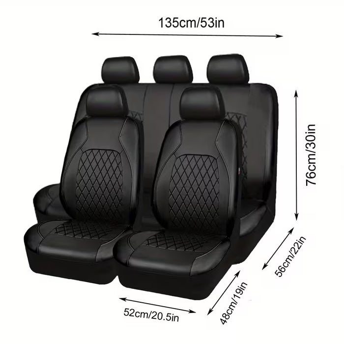 Fundas para Asientos de Auto, Juego Completo de 5 Piezas en Piel PU universal