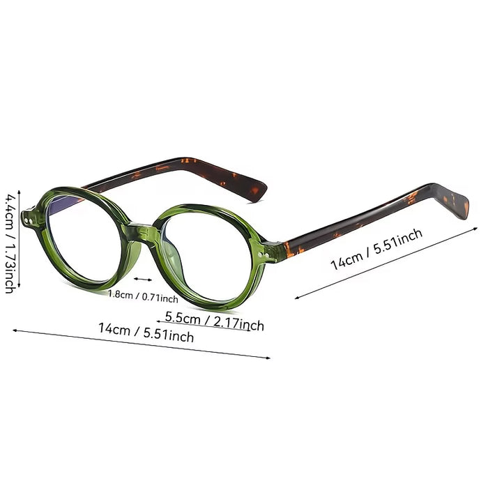 Gafas de moda para mujer con montura redonda pequeña
