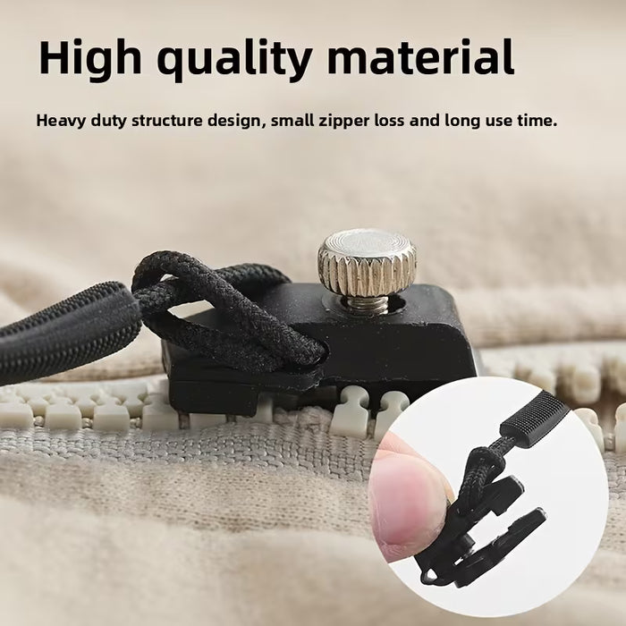 Herramienta universal para cremalleras, ideal para reemplazar piezas metálicas de cremalleras en mochilas, chaquetas y ropa