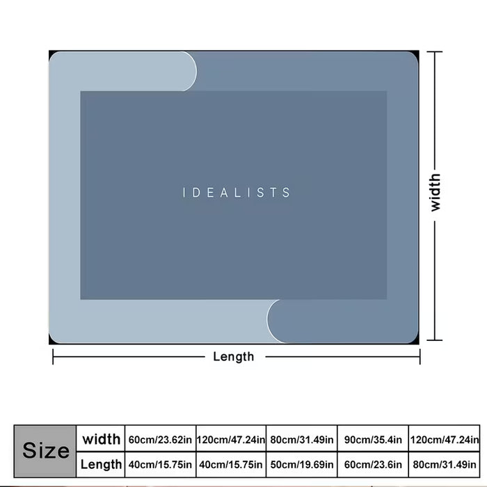 1 Alfombra de suelo de barro de diatomeas suave y absorbente 40*60cm