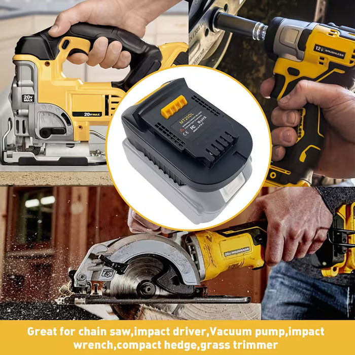 Adaptador de Batería MT20DL de 18V a 20V - Compatible con la Serie de Baterías de Iones de Litio Makita