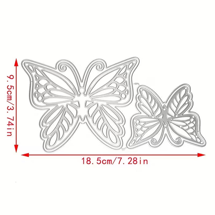 Juego de Moldes Tridimensionales para Mariposas con Diseño Hueco