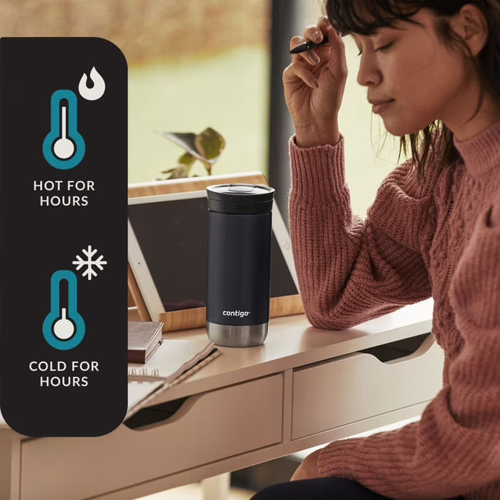 Taza de viaje Contigo Huron 2.0 SnapSeal de acero inoxidable de 473 ml (16 oz)
