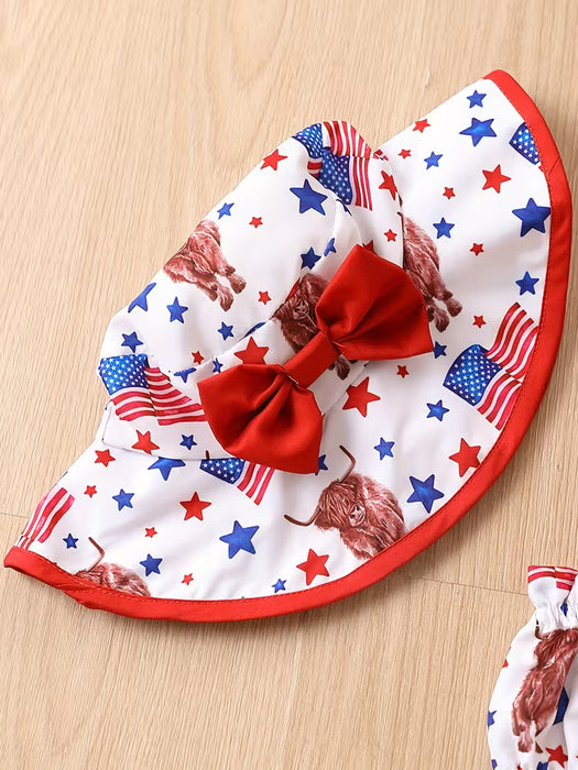 Conjunto de Bandera Americana para Bebé, Ideal para Exteriores