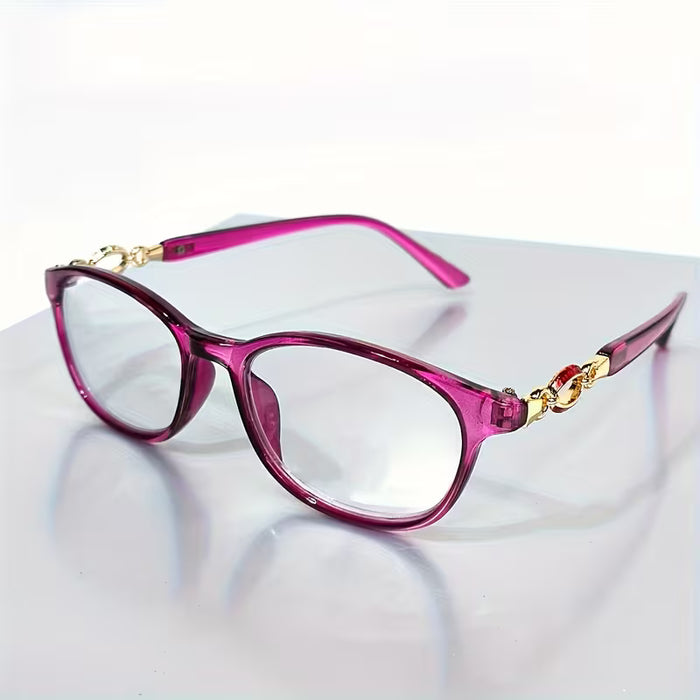 Gafas de lectura chic: Gafas versátiles y de moda con lentes retro duraderos +150