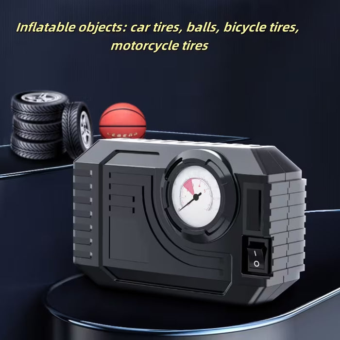Inflador de Neumáticos para Coche Micro DC12V ABS, Bomba de Aire Montada en el Coche