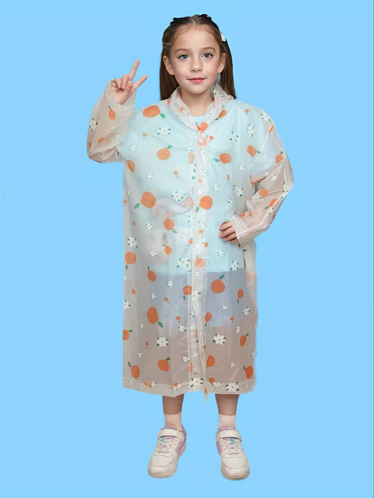 Impermeable estampado de alta calidad, a la moda y reutilizable para niños