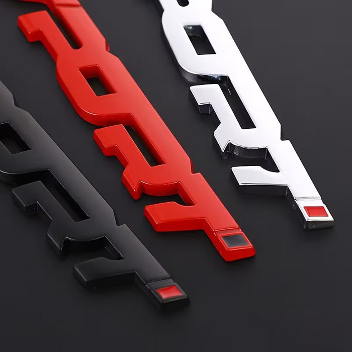 Pegatinas metálicas 3D con logo para coche, con un emblema deportivo para el maletero y el guardabarros