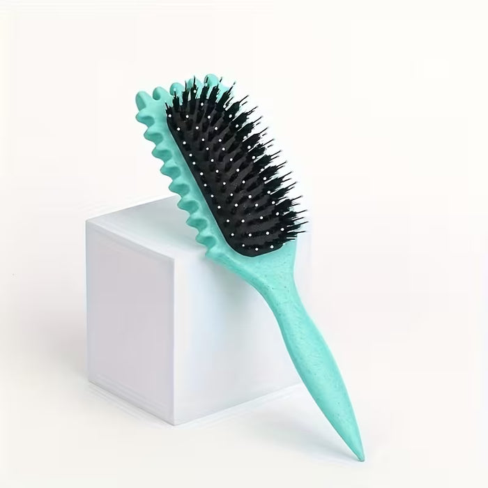 Cepillo para rizar el cabello con púas de nylon 3 en 1