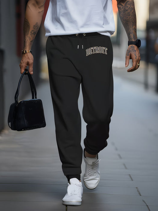 Pantalones con cordón para hombre "Detroit 51,43 metros" Estilo casual, cómodo y versátil