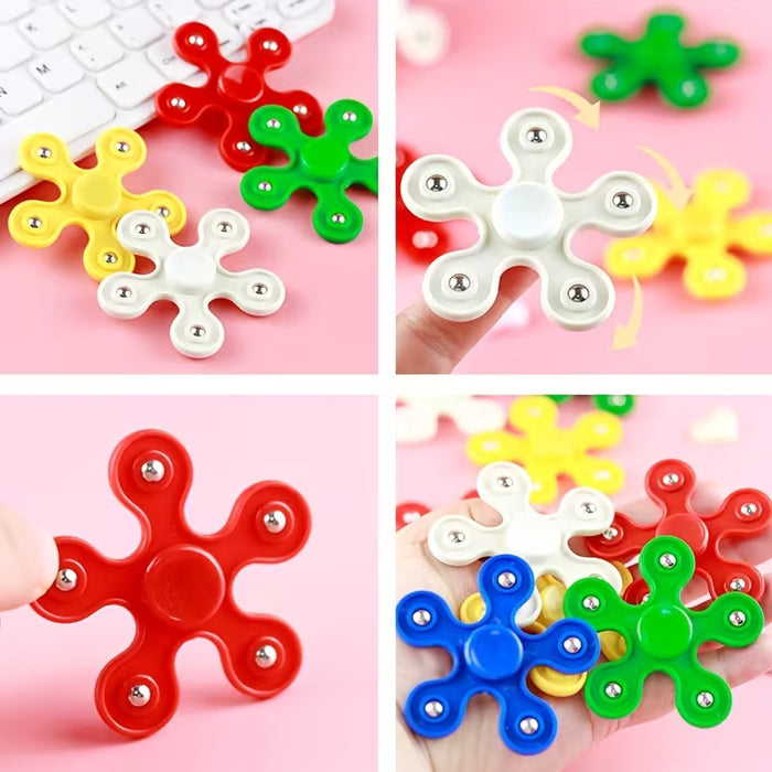 12 piezas de juguetes giratorios divertidos para los dedos de la mano