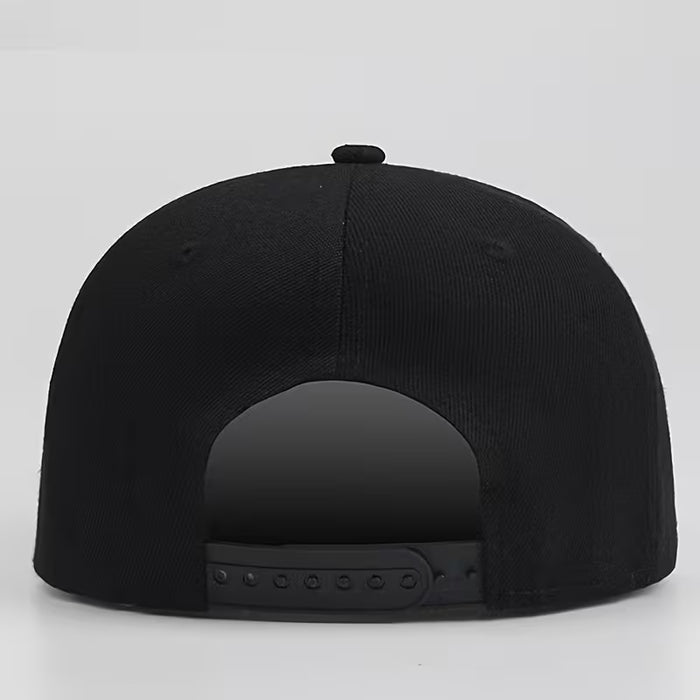 Gorra de béisbol hip-hop de visera plana con un interesante patrón de manos