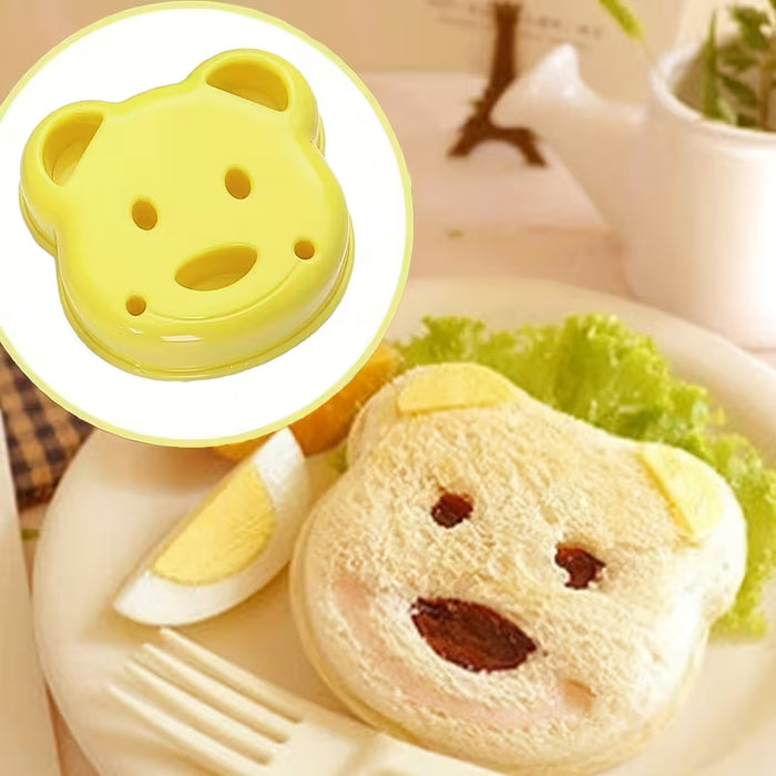 Recortador de Sándwiches en Forma de Oso - Ideal para Bento y Snacks Creativos