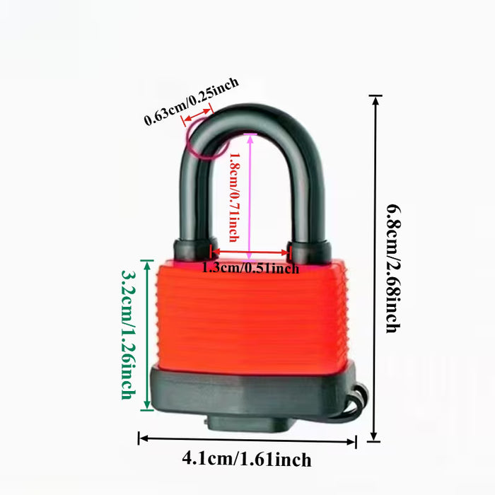Candado Impermeable de Alta Resistencia (Con Llave)
