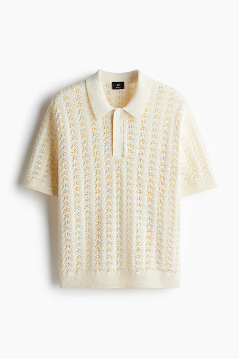 H&M Polo de punto calado de corte regular