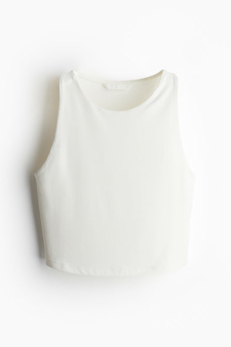 H&M Top corto en microfibra