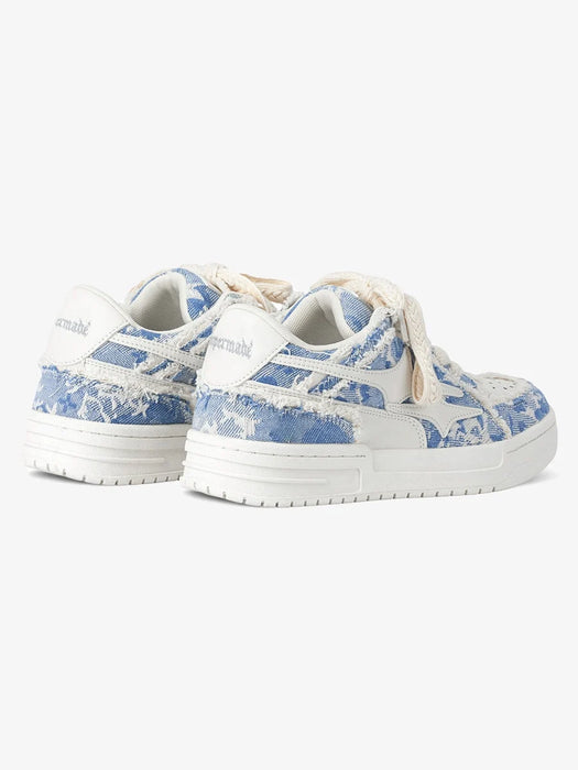 Zapatillas desteñidas de caña baja replica de supermade