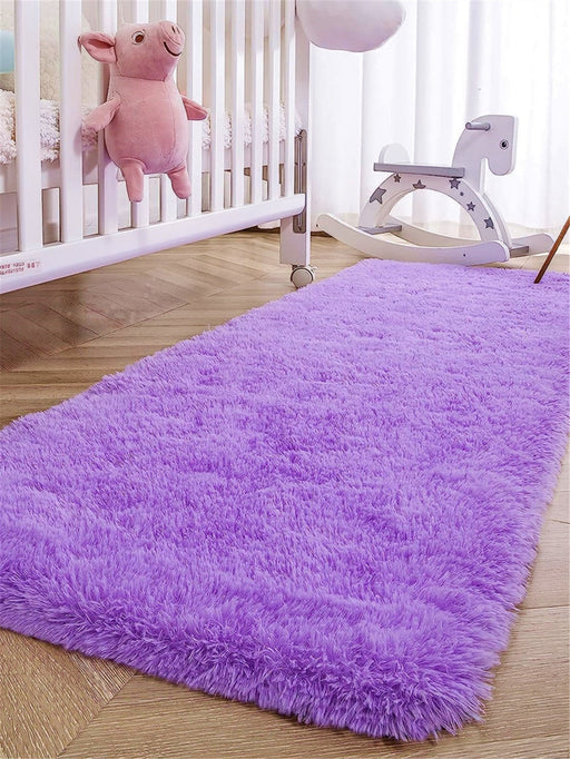 1 alfombra suave y esponjosa para dormitorio, antideslizante, de felpa suave y pelud - Quierox - Tienda Online