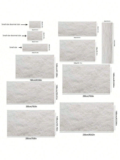 1 alfombra suave y esponjosa para dormitorio, antideslizante, de felpa suave y pelud - Quierox - Tienda Online