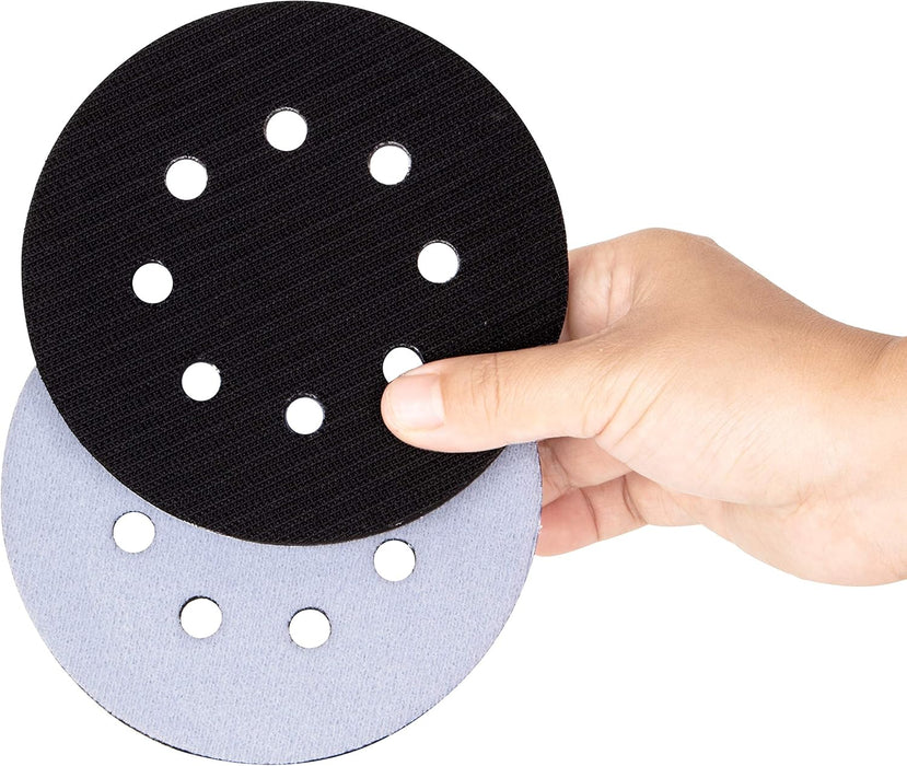 1 Almohadilla de soporte para discos de lijado con velcro y 8 orificios de 5" para máquinas pulidoras y lijadoras - Quierox - Tienda Online