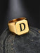 1 anillo decorativo con letras para hombre, ideal como regalo de joyería y para fiestas. - Quierox - Tienda Online
