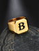 1 anillo decorativo con letras para hombre, ideal como regalo de joyería y para fiestas. - Quierox - Tienda Online