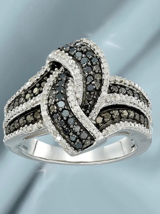 1 Anillo elegante de circonita cúbica para mujer, ideal para bodas - Quierox - Tienda Online