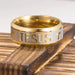 1 Anillo para Hombre con Cruz de Jesús Grabada, Banda Nupcial Religiosa Retro - Quierox - Tienda Online