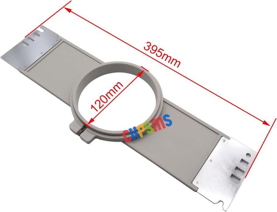 1 aro de 12 cm (4,7") y 395 mm de ancho (15,5"). Compatible con máquinas de bordar SWF - Quierox - Tienda Online