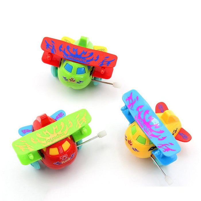 1 Aviones giratorios de dibujos animados para niños, juguete educativo de cuerda - Quierox - Tienda Online