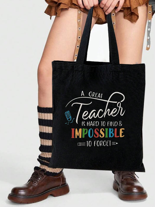 1 Bolso Sencillo, Ámalos, Enséñales, Míralos Crecer - Bolso Organizador para Maestras - Quierox - Tienda Online