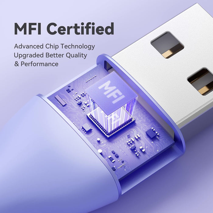 1 Cable de Carga Rápida de 10ft - Certificado MFi para iPhone - Quierox - Tienda Online