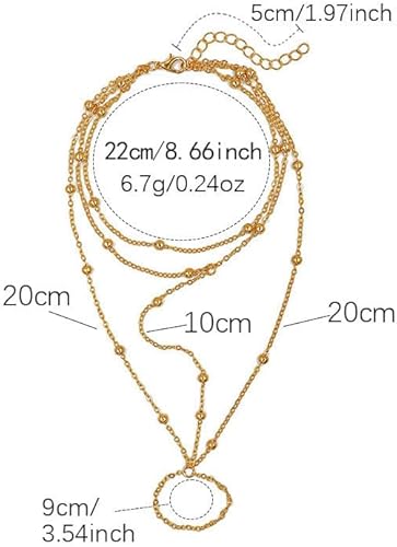 1 Cadena con cuentas en capas para pies para mujeres - Quierox - Tienda Online