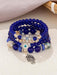 1 cadena de mano con cuentas de ojo azul y 4 colgantes de mano con cruz Hamsa. - Quierox - Tienda Online