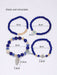 1 cadena de mano con cuentas de ojo azul y 4 colgantes de mano con cruz Hamsa. - Quierox - Tienda Online