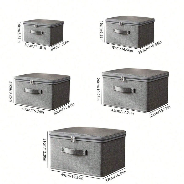 1 caja de almacenamiento apilable extragrande e impermeable: organizador versátil - Quierox - Tienda Online