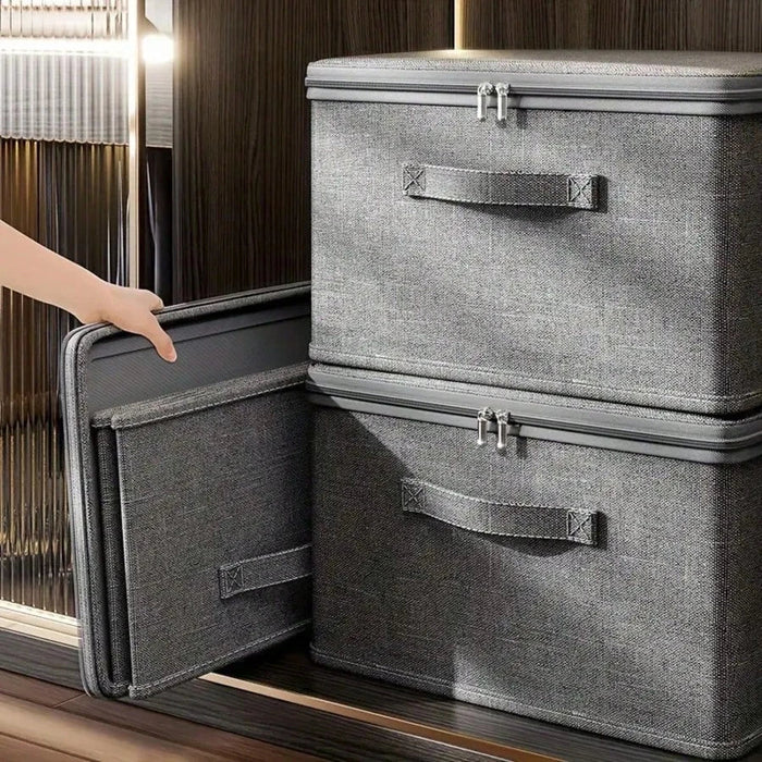 1 caja de almacenamiento apilable extragrande e impermeable: organizador versátil - Quierox - Tienda Online