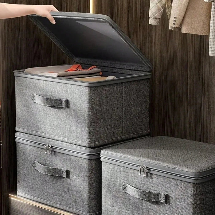 1 caja de almacenamiento apilable extragrande e impermeable: organizador versátil - Quierox - Tienda Online