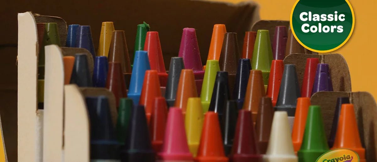 1 caja de crayola, paquete de 24 crayones, útiles escolares para niños - Quierox - Tienda Online
