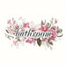 1 calcomania, adorno elegante adhesivo floral para puerta del baño - Quierox - Tienda Online