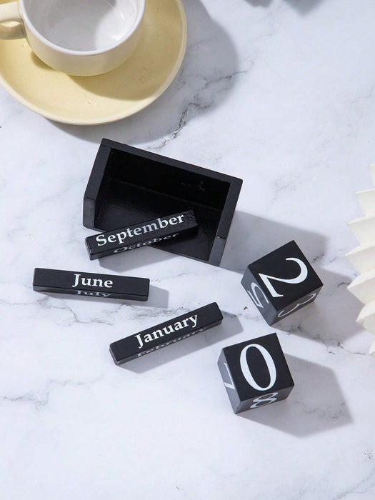 1 calendario creativo de madera con números para decorar sala de estar, estudio, tienda y barra. - Quierox - Tienda Online