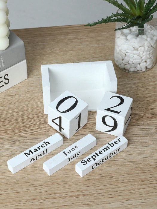 1 calendario creativo de madera con números para decorar sala de estar, estudio, tienda y barra. - Quierox - Tienda Online