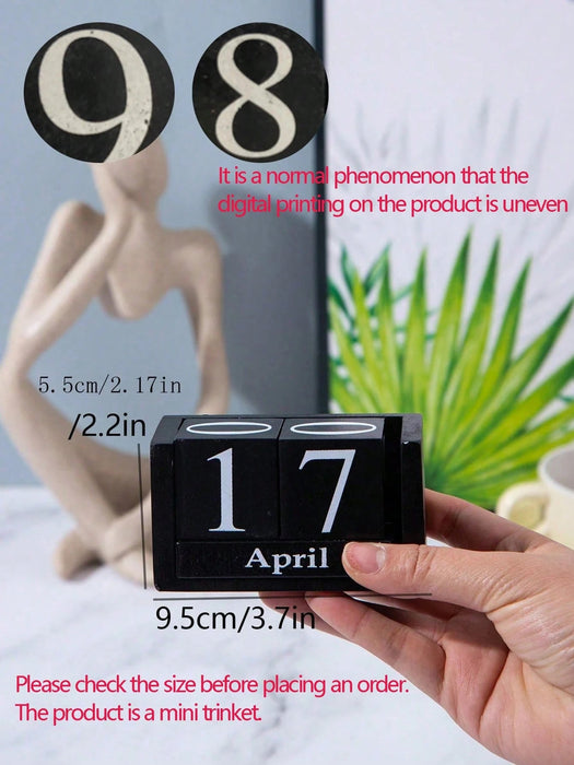 1 calendario creativo de madera con números para decorar sala de estar, estudio, tienda y barra. - Quierox - Tienda Online